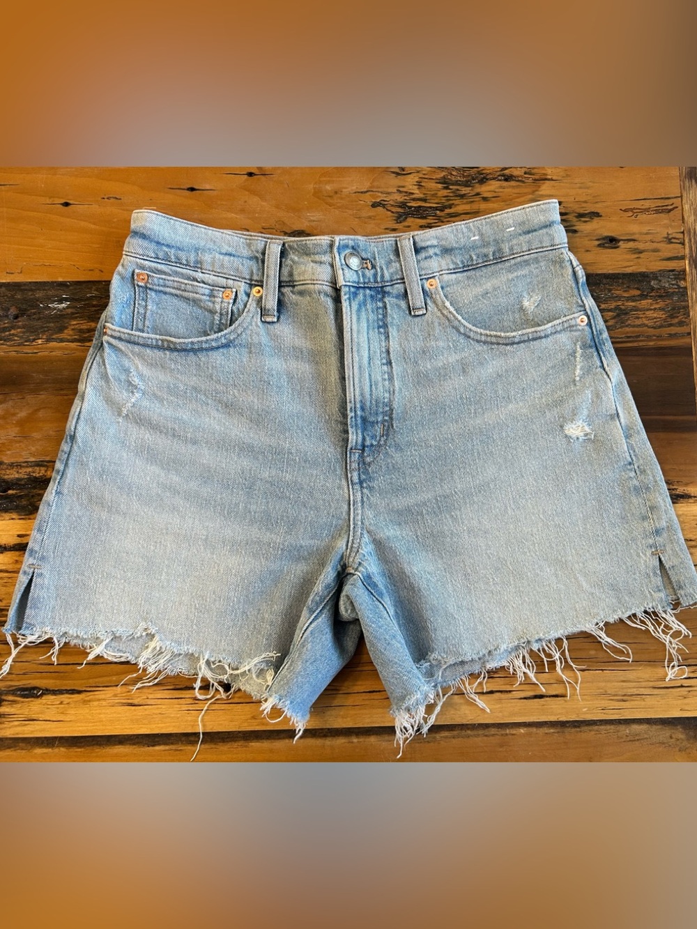 Madewell The Perfect Jean Short Mid Length 28